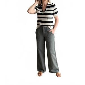 NEW SANCTUARY army wide leg pants in dark spruce